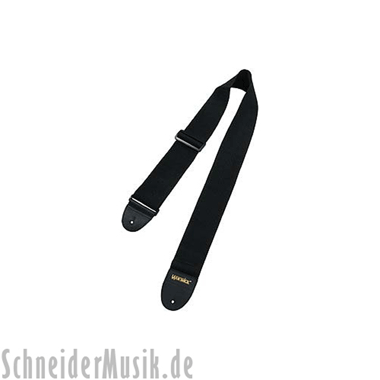 RockStrap RST NB Nylon Bass Strap black, printed WARWICK logo
