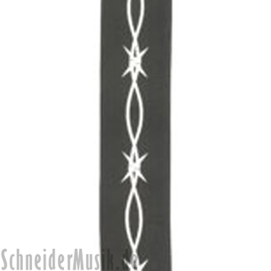 RockStrap RST NB1CP Nylon Bass Strap black, printed motif "Barbed"