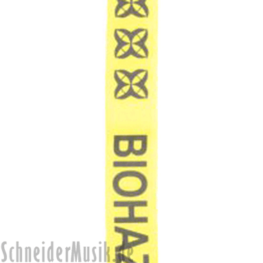 RockStrap RST NY1CP Nylon Bass Strap amarillo, con motivo impreso "Biohazard"