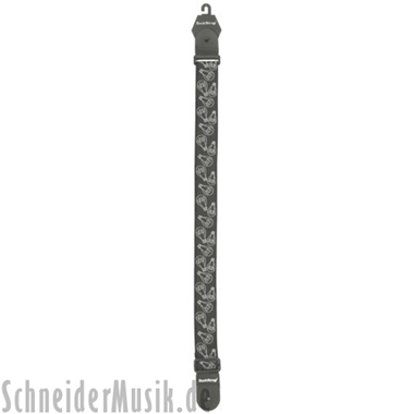 RockStrap RST NB1CE Nylon Guitar Strap, con motivo bordado \"Bulb\"