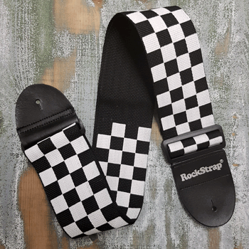 RockStrap RST NB1CP Nylon Bass Strap black, printed motif "Finish"