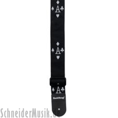 RockStrap RST NB1CE Nylon Guitar Strap, stitched motif \"Gamble\"