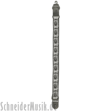 RockStrap RST NB1CE Nylon Guitar Strap, stitched motif \"Heart\"