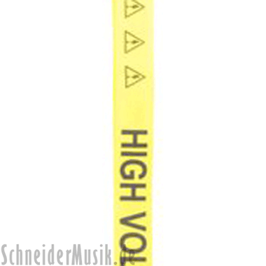 RockStrap RST NY1CP Nylon Guitar Strap yellow, printed motif "High Voltage"