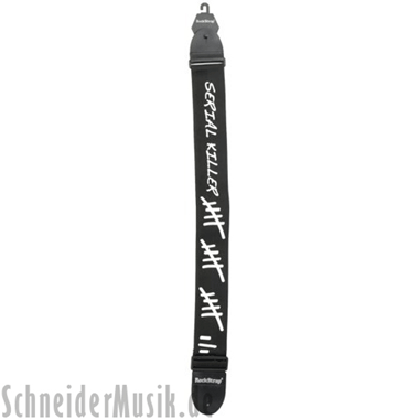 RockStrap RST NB1CP Nylon Bass Strap black, printed motif \"Serial Killer\"