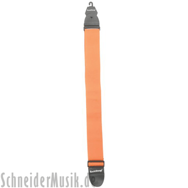RockStrap RST NO Nylon Bass Strap orange, printed ROCKSTRAP logo