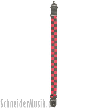 RockStrap RST NR1CP Nylon Guitar Strap red, printed motif \"Finish\"