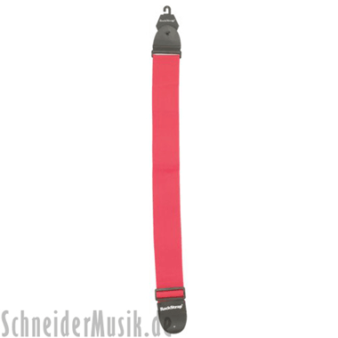 RockStrap RST NR Nylon Bass Strap red, printed ROCKSTRAP logo
