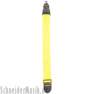 RockStrap RST NY Nylon Bass Strap amarillo, con logotipo ROCKSTRAP impreso