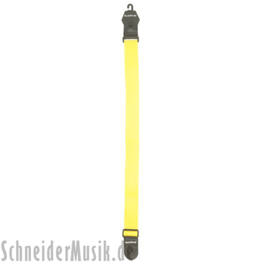 RockStrap RST NY Nylon Guitar Strap yellow, printed ROCKSTRAP logo