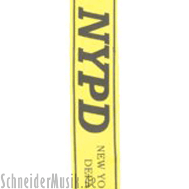 RockStrap RST NY1CP Nylon Bass Strap yellow, printed motif "NYPD"
