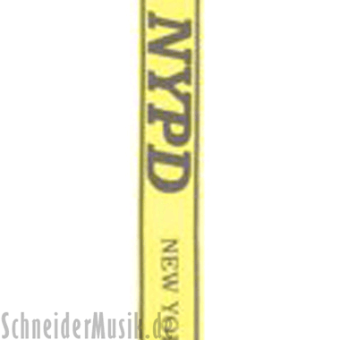RockStrap RST NY1CP Nylon Guitar Strap amarillo, motivo impreso "NYPD"