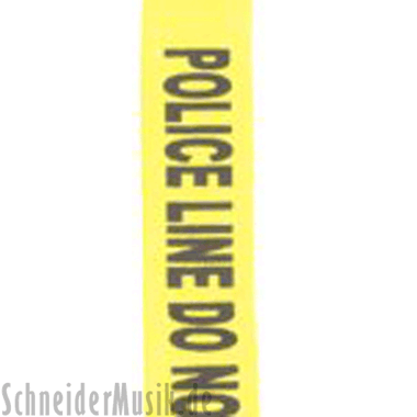 RockStrap RST NY1CP Nylon Bass Strap amarillo, motivo impreso "Police Line"