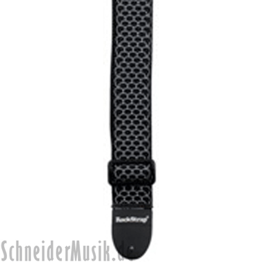 RockStrap RST NB1CE Nylon Bass Strap black, stitched motif \"Scales\"