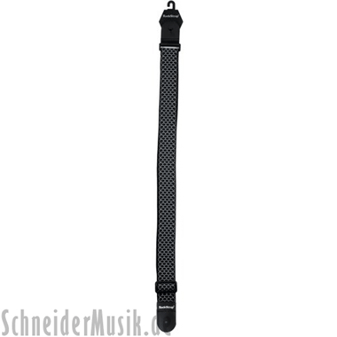 RockStrap RST NB1CE Nylon Guitar Strap black, stitched motif \"Scales\"