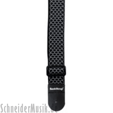RockStrap RST NB1CE Nylon Guitar Strap black, stitched motif \"Scales\"