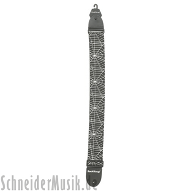 RockStrap RST NB1CP Nylon Bass Strap black, printed motif \"Spider Web\"