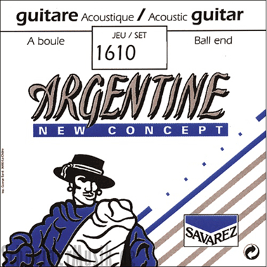 Savarez 1610 Argentine (Jazz Acoustic Guitar) extra light, Ball End