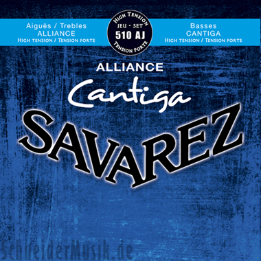 Savarez 510 AJ CANTIGA Alliance Juego, High Tension (azul)