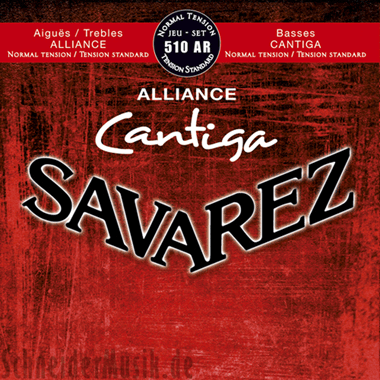 Savarez 510 AR CANTIGA Alliance Juego, Normal Tension (rojo)