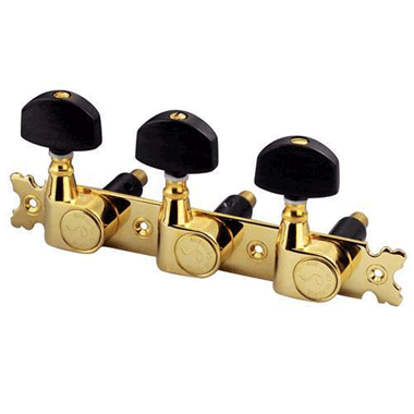 Schaller MKGO-E 2541 Mechanik MK Gold/ Ebenholzflügel