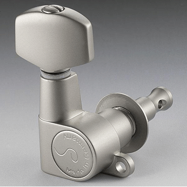 Schaller M6SP Mini 5068 Mechanik M6 Mini 3 links/ 3 rechts, maschinenpoliert Satin - Pearl