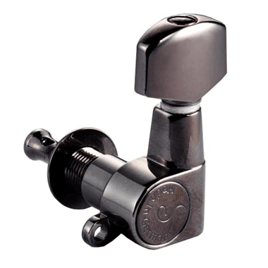 Schaller M6RU Mini 507RU Mechanik M6 Mini 3 links/ 3 rechts, handpoliert Ruthenium