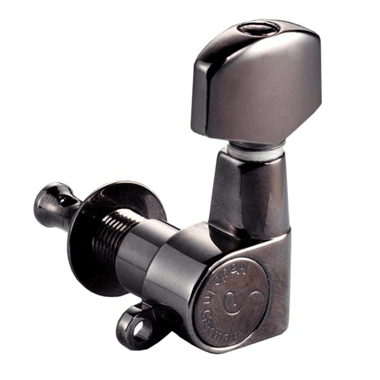 Schaller M12RU Mini 512RU Mechanik M6 Mini 6 links/ 6 rechts, handpoliert Ruthenium