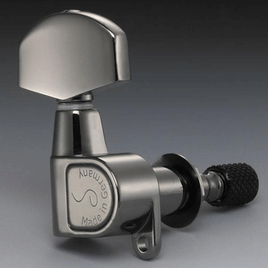 Schaller M6RU A Topmount 7503RUa Mechanik M6 Klemm Top Mount 3 links/ 3 rechts, maschinenpoliert Ruthenium