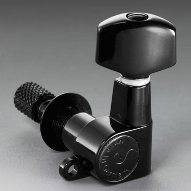 Schaller M6BCL Mini Topmount 71508 Mechanik M6 Mini Klemm Top Mount 6 links, maschinenpoliert Schwarz
