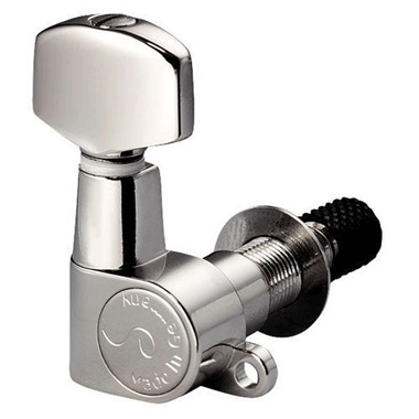 Schaller M6CHL Mini Topmount 7508 Mechanik M6 Mini Klemm Top Mount 6 links, handpoliert Chrom