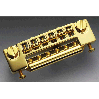 Schaller Steg-SH P GO 457P E-Gitarrensteg Steg/SH Piezo Gold