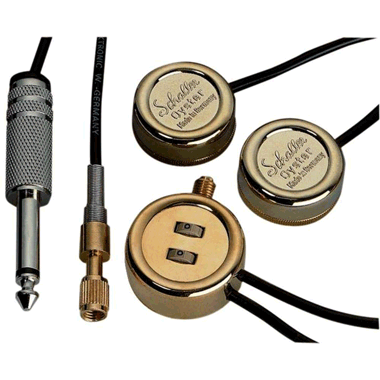 Schaller 727 Akustik-Tonabnehmer Oyster 10/88 Piezo Chrom