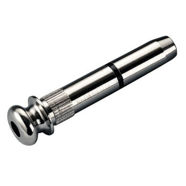 Schaller 857 Endknopfbuchse Nickel poliert