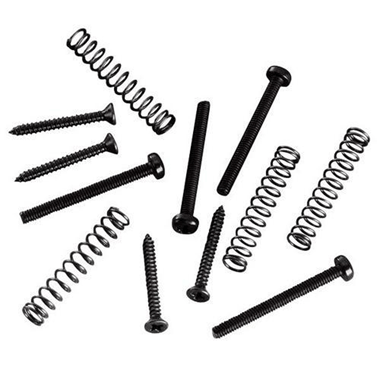 Schaller 1237FL Tonabnehmer-Zubehör Montage-Set für flachen Rahmen Schwarz