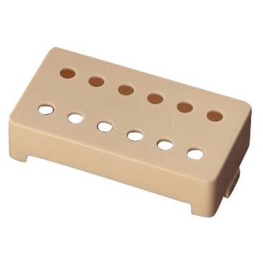 Schaller 168B Tonabnehmer-Zubehör Kappen 12 Loch-Steg ABS Kunststoff Creme