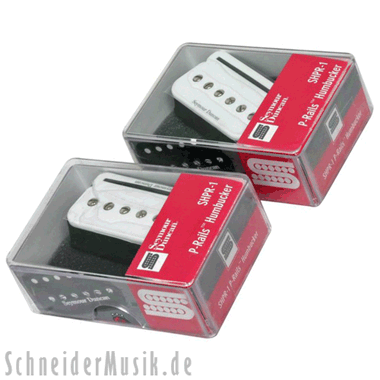 Seymour Duncan SHPR-1 P-Rails Set (neck/bridge set) white