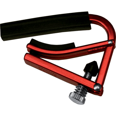 Shubb L1 LITE Capo - for steel string guitar, Red