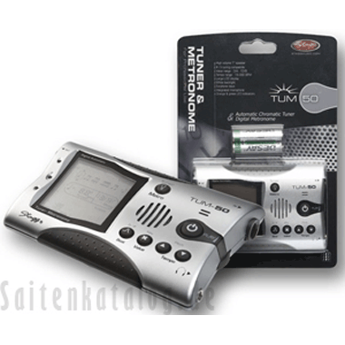 Stagg AUTOMATIC Tuner & Metronome incl. Batteries silver
