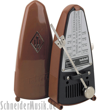 Wittner 831 Taktell PICCOLO Metronome, mahogany-coloured