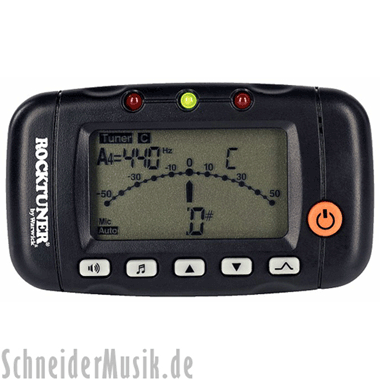 Rocktuner RT CT 3 Chromatic Clip-On Tuner with Metronome, black