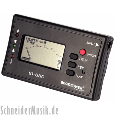 Rocktuner RT T 3 Auto-Chromatic Tuner (Guitar/Bass/Chrom.) black