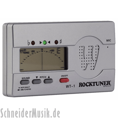 Rocktuner RT WT 1 Auto-Chromatic Tuner, silver