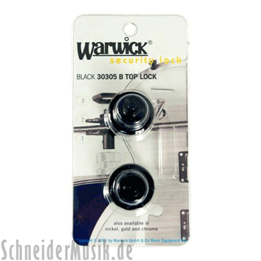 Warwick SP 30305 B Security Top Locks, negro (2-pack)