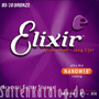 Elixir 11027 Acoustic 80/20 Bronze Ultra-Thin NANOWEB Coating, Custom Light