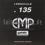 Warwick EMP coated Bass Einzelsaite  .135  - Einzelsaite / E-Bass