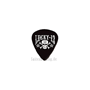 Dunlop L13 Púas LUCKY 13 No.4 Skull & Stars negras 0.73 mm