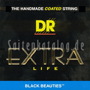 DR BKE-9/46 EXTRA LIFE Black Beauties Electic Guitar Strings Lite-n-Heavy