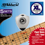 D'Addario Níquel EXL115 Blues / Jazz Rock  5 Juegos + PW S.O.S Afinador