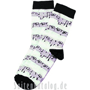 Music-Socks white with print notes Size 35/38